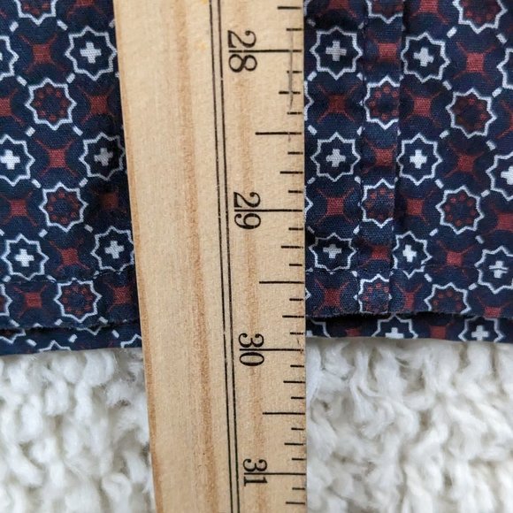 Bruno* Men's Short Sleeve Button Down Straight Hem BOHO Print Shirt~ Size‎ XL - Picture 8 of 11